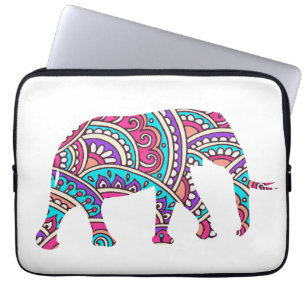 Capa Para Notebook Elefante colorido