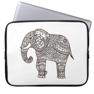 Capa Para Notebook Elefante decorativo do estilo