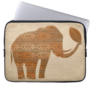Capa Para Notebook Elefante - Design de Arte Tribal