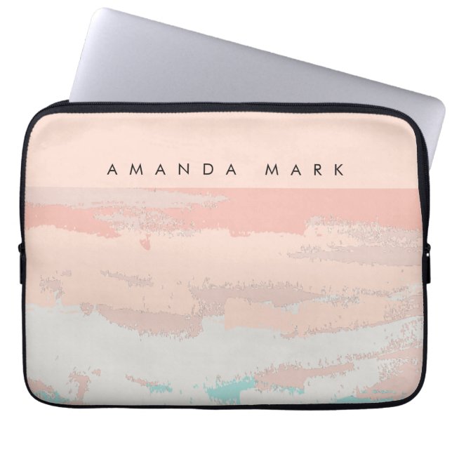 Capa Para Notebook Elegância Abstrata Bege Fofo Elegante (Frente)