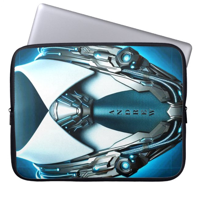 Capa Para Notebook Elegância futura - Bolsa de laptop Necktie Neopren (Frente)