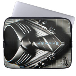 Capa Para Notebook Elegância Futura - Bolsa de laptop Necktie Neopren