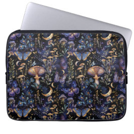 Capa Para Notebook Elegant Butterfly Floral Moons Pattern