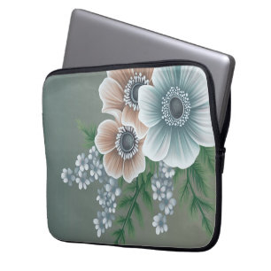 Capa Para Notebook Elegant Floral Laptop Case 1