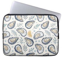 Capa Para Notebook Elegant Marine Oysters