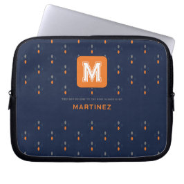 Capa Para Notebook Elegant Navy Blue Laptop Sleeve