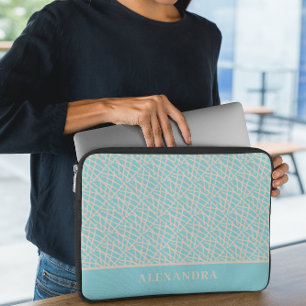Capa Para Notebook Elegante Abstrato Verde