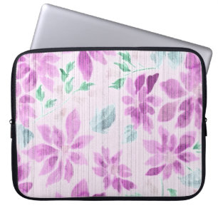 Capa Para Notebook Elegante Estojo para Laptop com Aquarela Floral La
