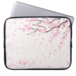Capa Para Notebook Elegante Estojo para Laptop com Flor de Cerejeira