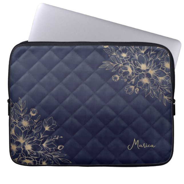 Capa Para Notebook Elegante Estojo para Laptop de Neoprene Folhas Dou (Frente)