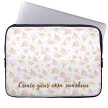Elegante Estojo Rosa Pó Personalizado Com Citação