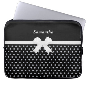 Capa Para Notebook Elegante Laptop de Diamantes Preto e Cinza Prata