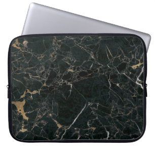Capa Para Notebook Elegante mármore negro: fundo texturizado