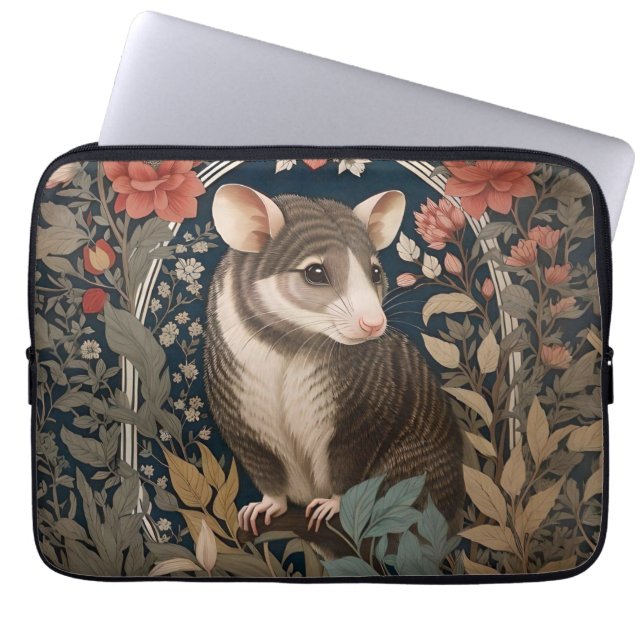 Capa Para Notebook Elegante Possum William Morris Inspirou Animal (Frente)