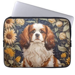 Capa Para Notebook Elegante Sunflower Cavalier King Charles Spaniel