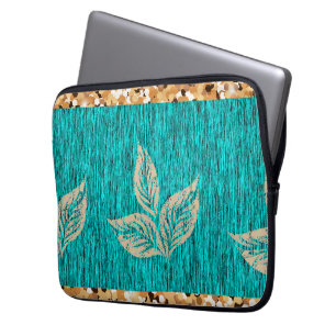 Capa Para Notebook Elegante Teal Moderno