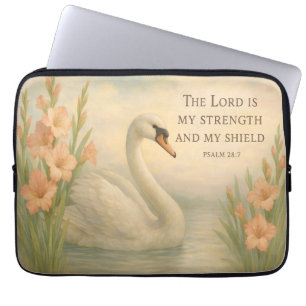 Capa Para Notebook Elegantes Cisnes de Agosto Inspiração Cristã