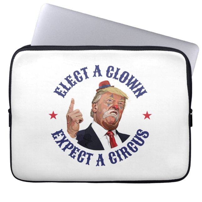 Capa Para Notebook Eleger Um Palhaço, Esperar Um Circo - Anti-Trump (Frente)