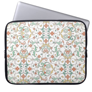 Capa Para Notebook Elemento da fronteira do ornamentado oriental.