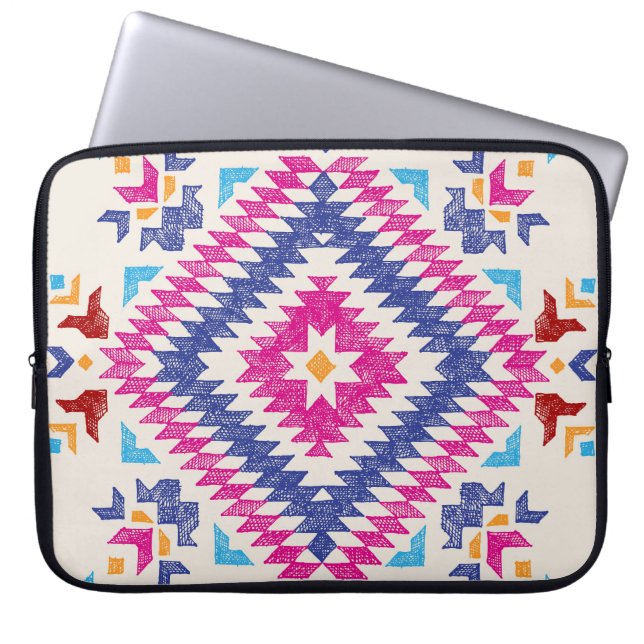 Capa Para Notebook Elemento De Design Tribal Desenhado À Mão. (Frente)