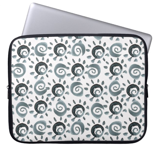 Capa Para Notebook Elementos decorativos de aquarelas, versáteis sem  (Frente)