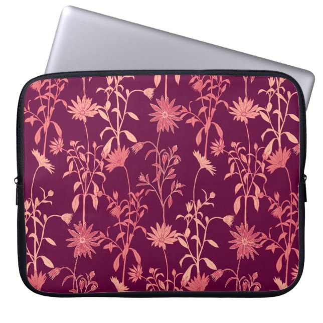 Capa Para Notebook Elementos Separados: Vintage Floral (Frente)