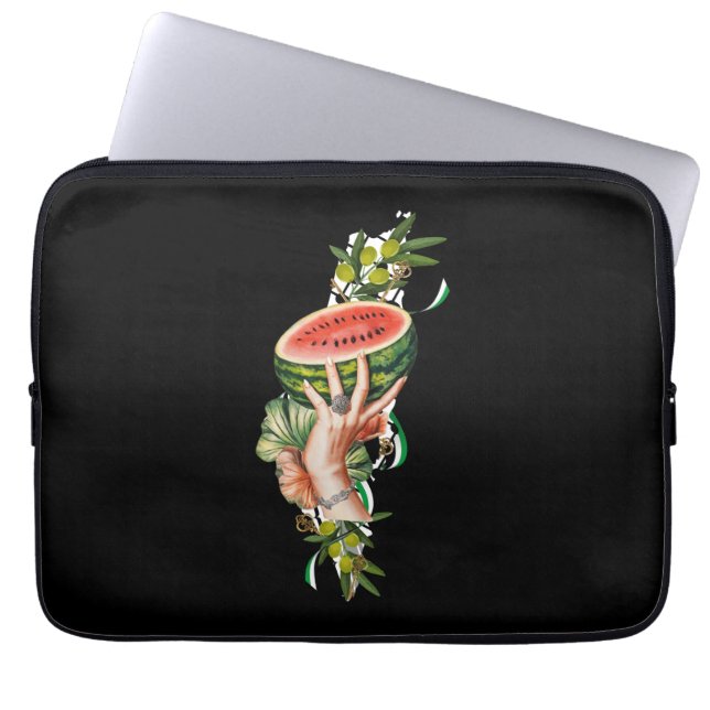 Capa Para Notebook Elementos tradicionais da Palestina no mapa palest (Frente)