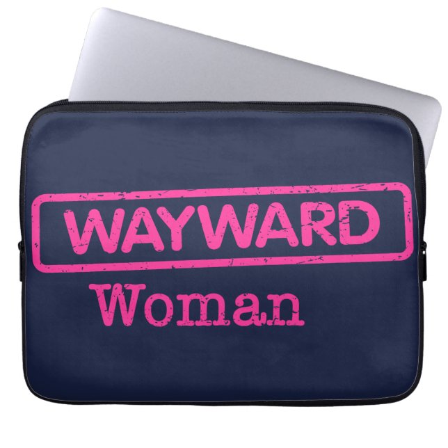 Capa Para Notebook Eletrônicos com logotipo rosa wonwan (Frente)