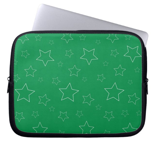 Capa Para Notebook Eletrônicos das estrelas verdes (Frente)