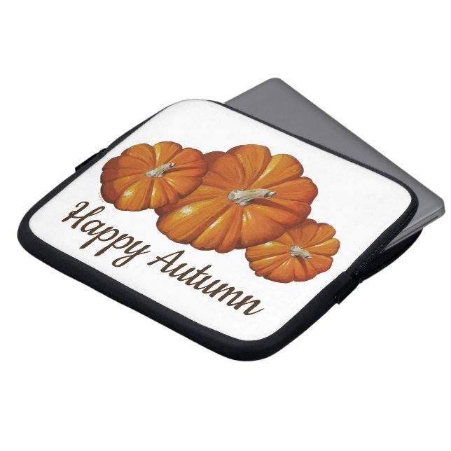 Capa Para Notebook Eletrônicos de abóbora (Frente Topo)