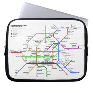 Capa Para Notebook Eletrônicos de cartografia de Viena