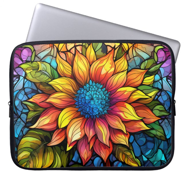 Capa Para Notebook Eletrônicos de girassol (Frente)