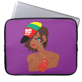 Capa Para Notebook ELETRÔNICOS de lágrimas da BLM Black Woman