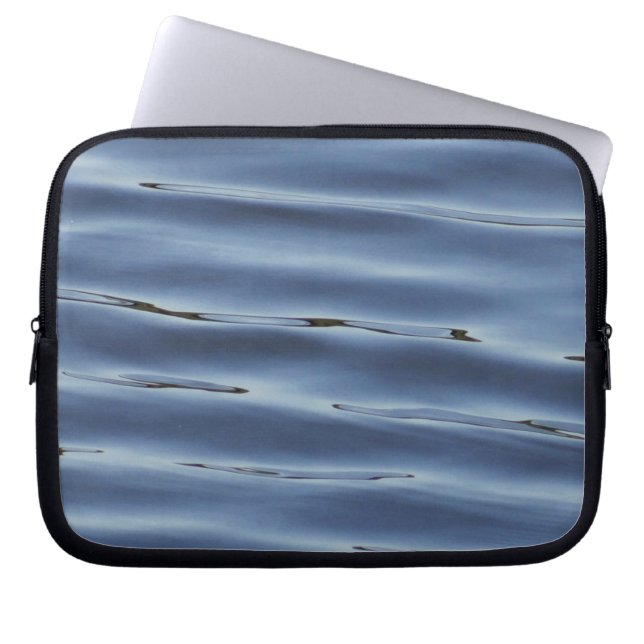 Capa Para Notebook Eletrônicos de padrão de água azul (Frente)