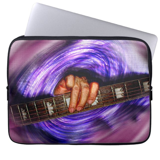 Capa Para Notebook Eletrônicos de vórtice púrpura (Frente)