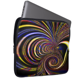 Capa Para Notebook Eletrônicos Espirais Fractais Projetados (13")