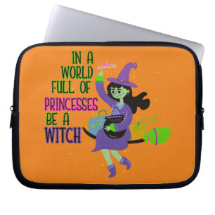 Capa Para Notebook Em um Cheio mundial de princesas seja uma bruxa