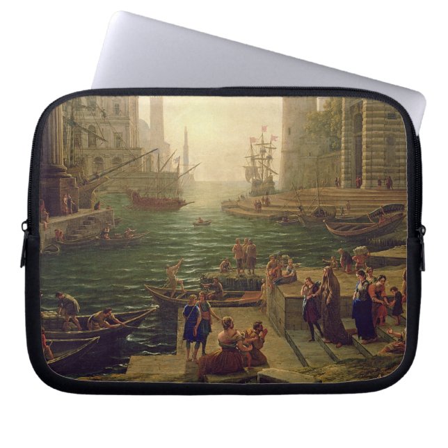 Capa Para Notebook Embarque de St. Paula Romana em Ostia, 1637-39 (Frente)