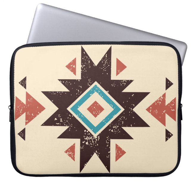 Capa Para Notebook Emblema de Diamante Boho (Frente)
