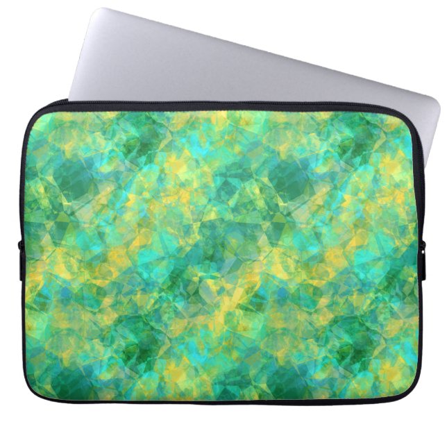 Capa Para Notebook Emerald Green Crumpled Texture (Frente)