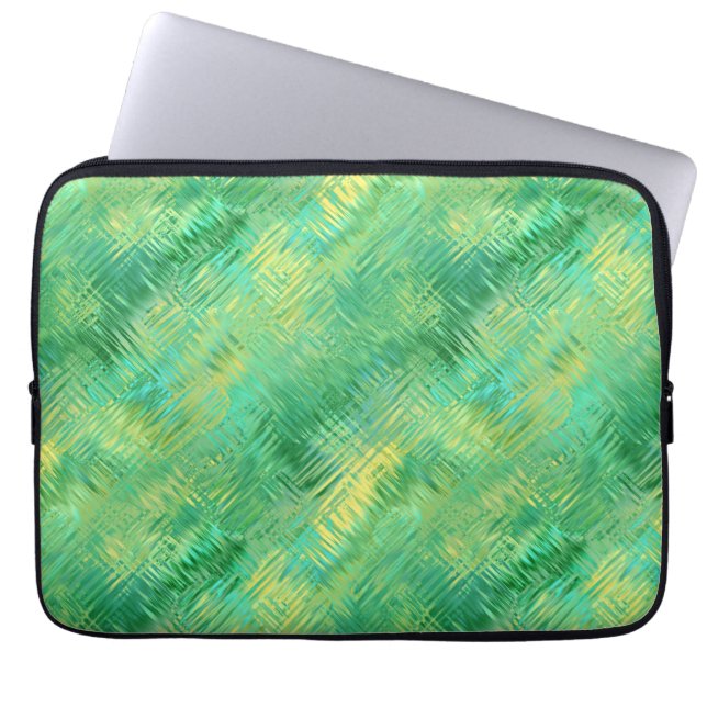 Capa Para Notebook Emerald Green Glassy Texture (Frente)