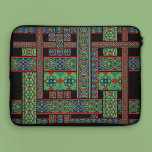 Capa Para Notebook Emerald Twilight Stainight Bolsa de laptop<br><div class="desc">Este painel vívido e elegante apresenta exemplos de vidro colorido do Renascimento. Faz parte da minha Coleção de Vidros Manchados com diferentes designs em tons de joias lindíssimos. O impressão do cromolitógrafo francês original do século XIX ilustra sete diferentes motivos. Eu criei o design usando fitas de padrões de vidro...</div>