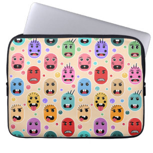 Capa Para Notebook Emoções Rostos Coloridos