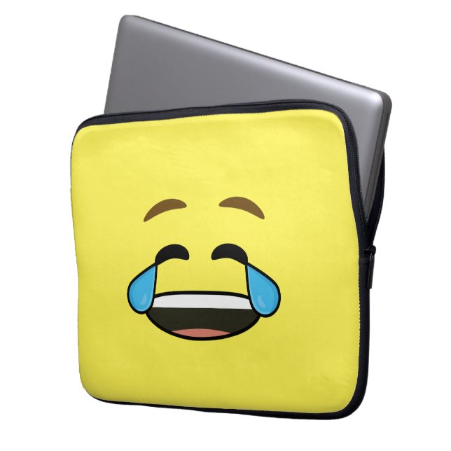 Capa Para Notebook Emoji de riso (Frente Esquerda)