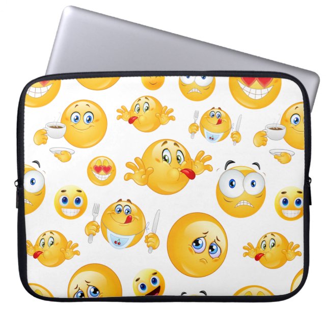 Capa Para Notebook Emoji Pattern (Frente)