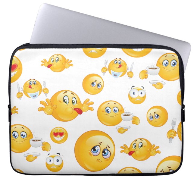 Capa Para Notebook Emoji Pattern (Frente)