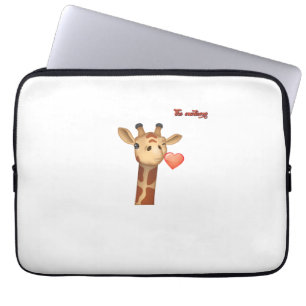 Capa Para Notebook emoji pisando beijando cara de girafa cardíaca