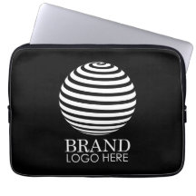 Empresa de logotipo comercial personalizado preto