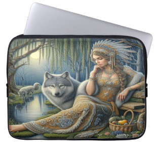 Capa Para Notebook Encantamento Luar na Floresta Mística
