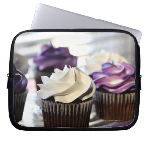 Capa Para Notebook Encerramento de cupcakes com foco seletivo em